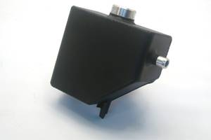 Canton Racing Products - Aluminum Supercharger Coolant Tank 2007-2010 Mustang GT500 Stock Neck - Black Powdercoated - Image 1