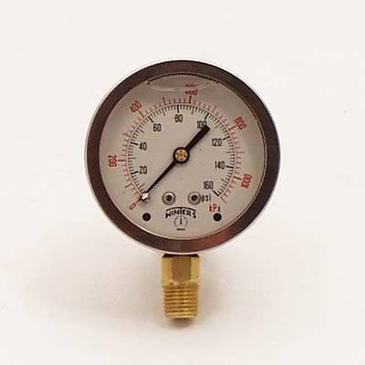 Canton Racing Products - Accusump Liquid Filled Stainless Steel Gauge 0-160 PSI - Image 1
