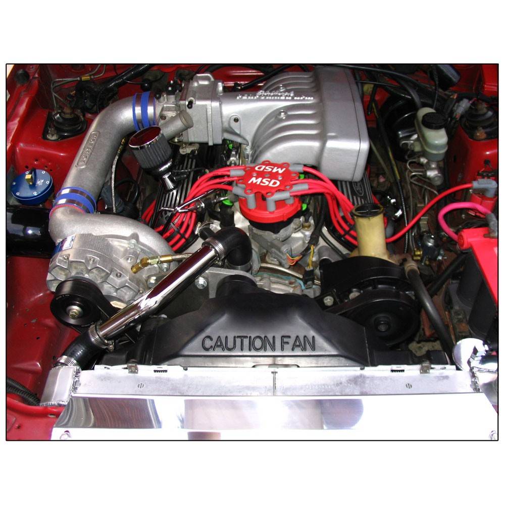 Vortech Superchargers - Ford Mustang High Output 5.0L 1986-1993 Vortech Supercharger - Satin V-1 H/D Ti Complete Kit - Image 1