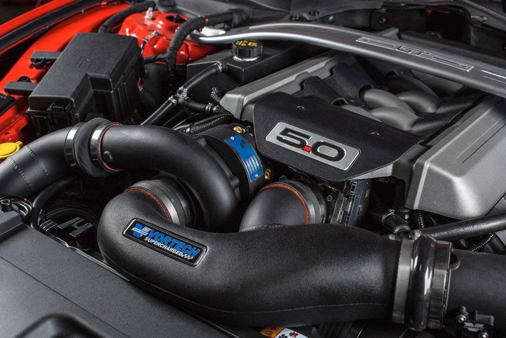 Vortech Superchargers - Ford Mustang GT 5.0L 2015-2017 Vortech Supercharger - Black V-3 Si Tuner Kit - Image 1