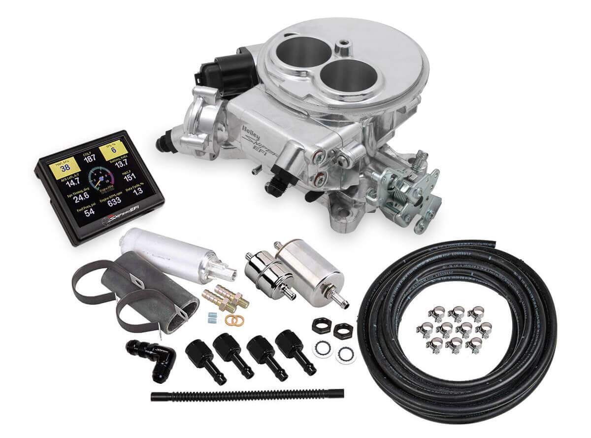 Holley - Holley Sniper EFI 2300 Self-Tuning Fuel Injection Master Kit - Shiny - Image 1