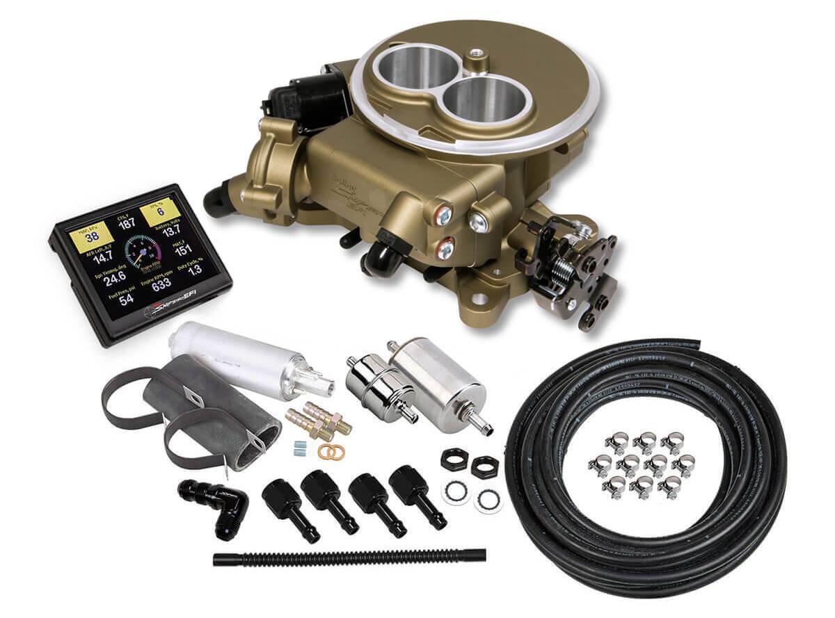 Holley - Holley Sniper EFI 2300 Self-Tuning Fuel Injection Master Kit - Classic Gold - Image 1