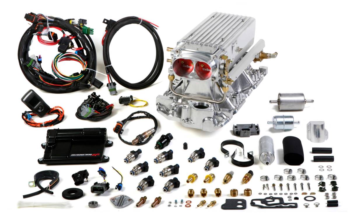 Holley - Holley Avenger EFI Stealth Ram Fuel Injection System For SBC 1995 and Earlier - Polished - Image 1