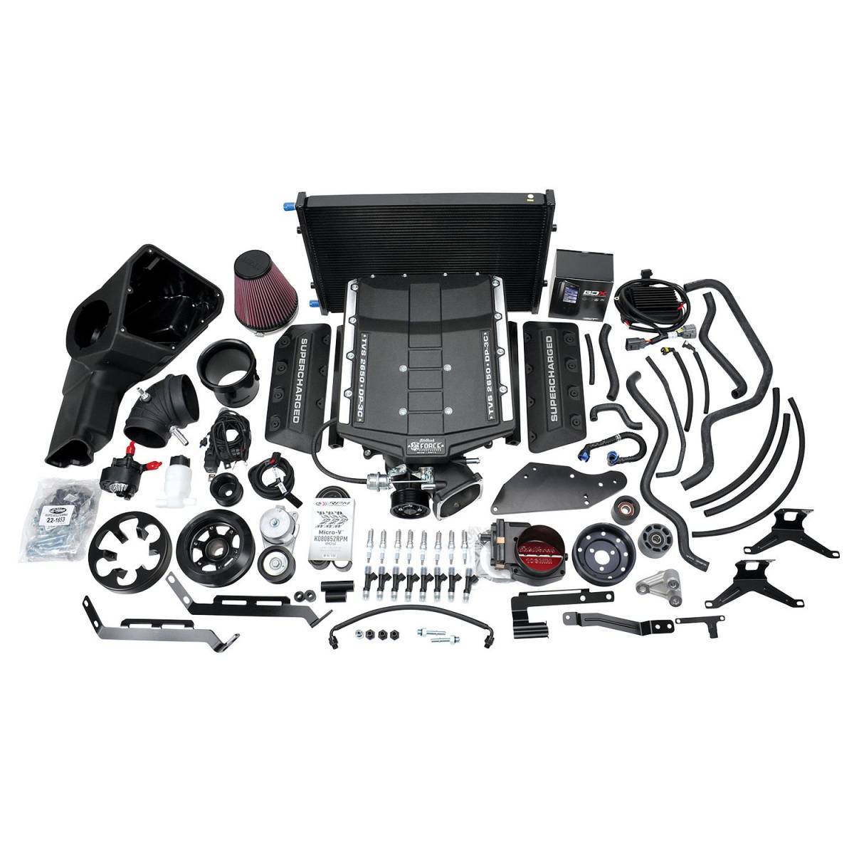 Edelbrock - Ford Mustang GT 5.0L 2018-2020 Edelbrock Stage 2 Complete Supercharger Intercooled Kit With Tune - Image 1