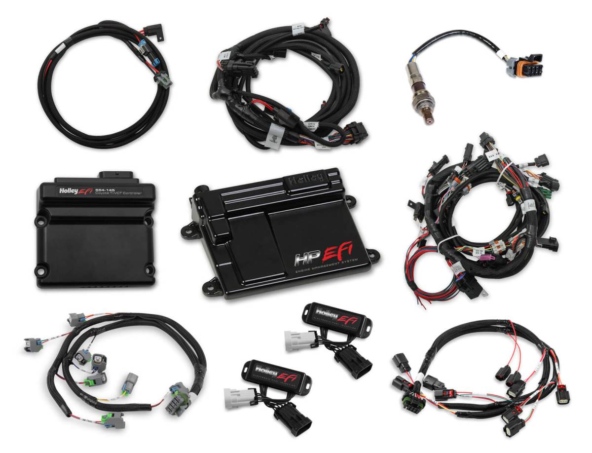 Holley - Holley HP EFI Fuel Injection System & Ti-VCT Controller Kit - Ford Coyote Engines 2011-2017 NTK O2 Sensor - Image 1