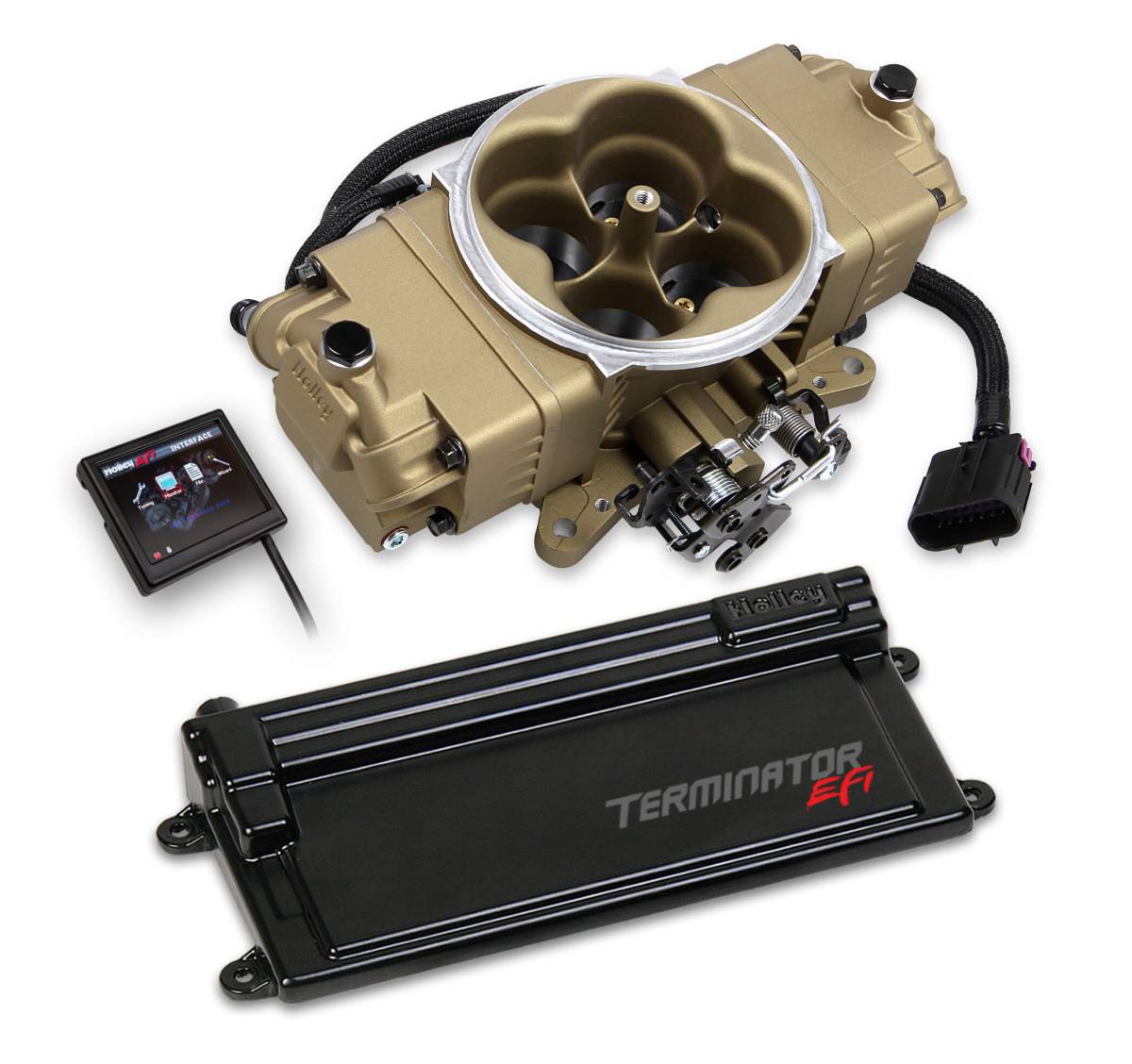 Holley - Holley Terminator Stealth EFI System with Transmission Control - Gold - Image 1
