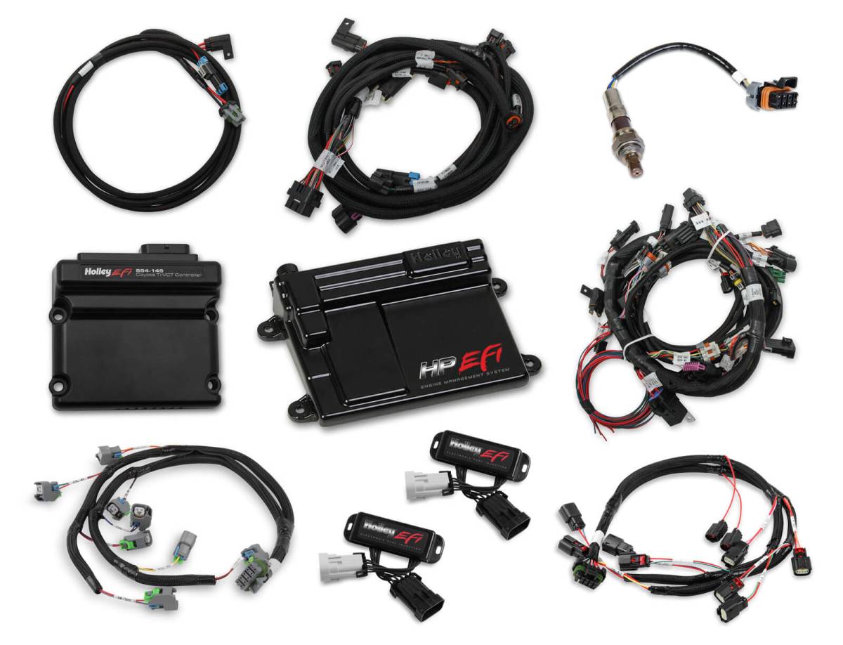 Holley - Holley HP EFI Fuel Injection System & Ti-VCT Controller Kit - Ford Coyote Engines 2013-2015.5 NTK O2 Sensor - Image 1