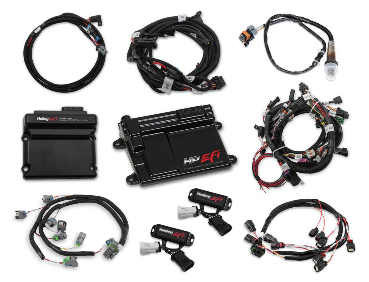 Holley - Holley HP EFI Fuel Injection System & Ti-VCT Controller Kit - Ford Coyote Engines 2012-2017 Bosch O2 Sensor - Image 1