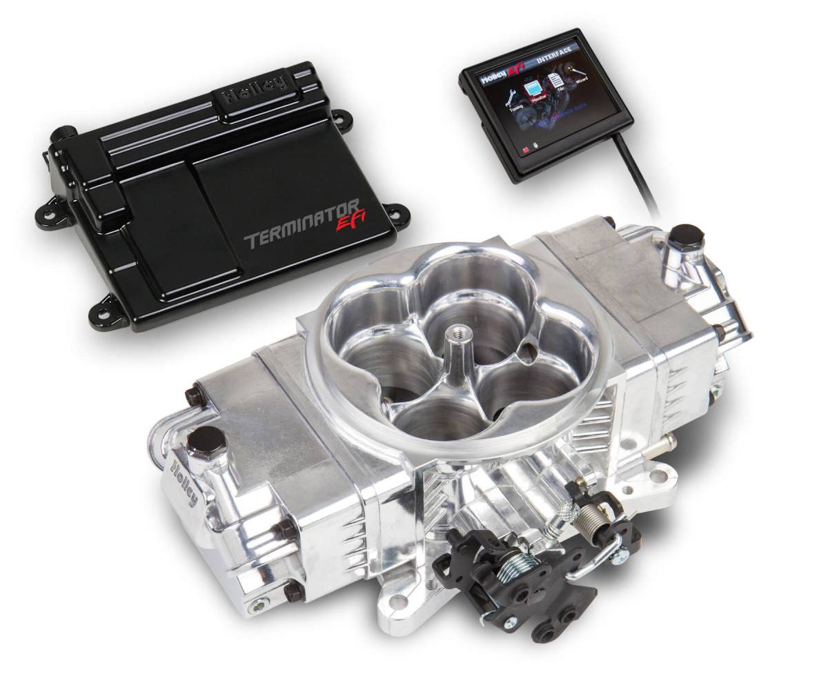 Holley - Holley Terminator Stealth EFI 4BBL Throttle Body Fuel Injection Master Kit - Polished - Image 1