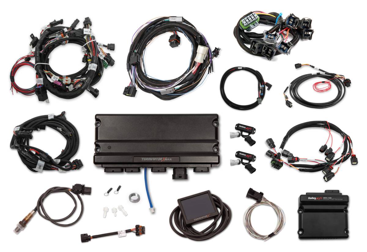 Holley - Holley Terminator X Max MPFI Kit For 2011-2012 Ford Coyote Engines with Ti-VCT, EV1, 98+ 4R70W Transmission, and DBW - Image 1