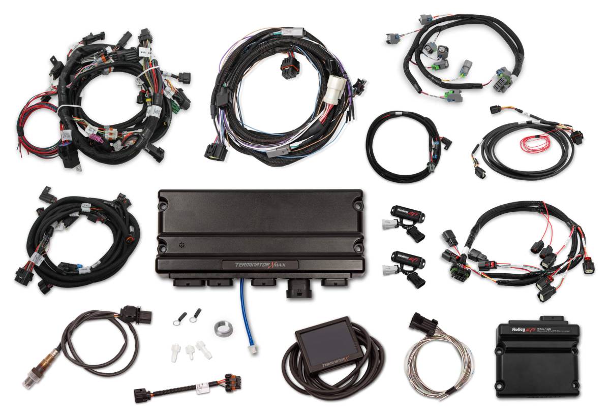 Holley - Holley Terminator X Max MPFI Kit For 2013-2015 Ford Coyote Engines with Ti-VCT,  EV6, 98+ 4R70W Transmission, and DBW - Image 1