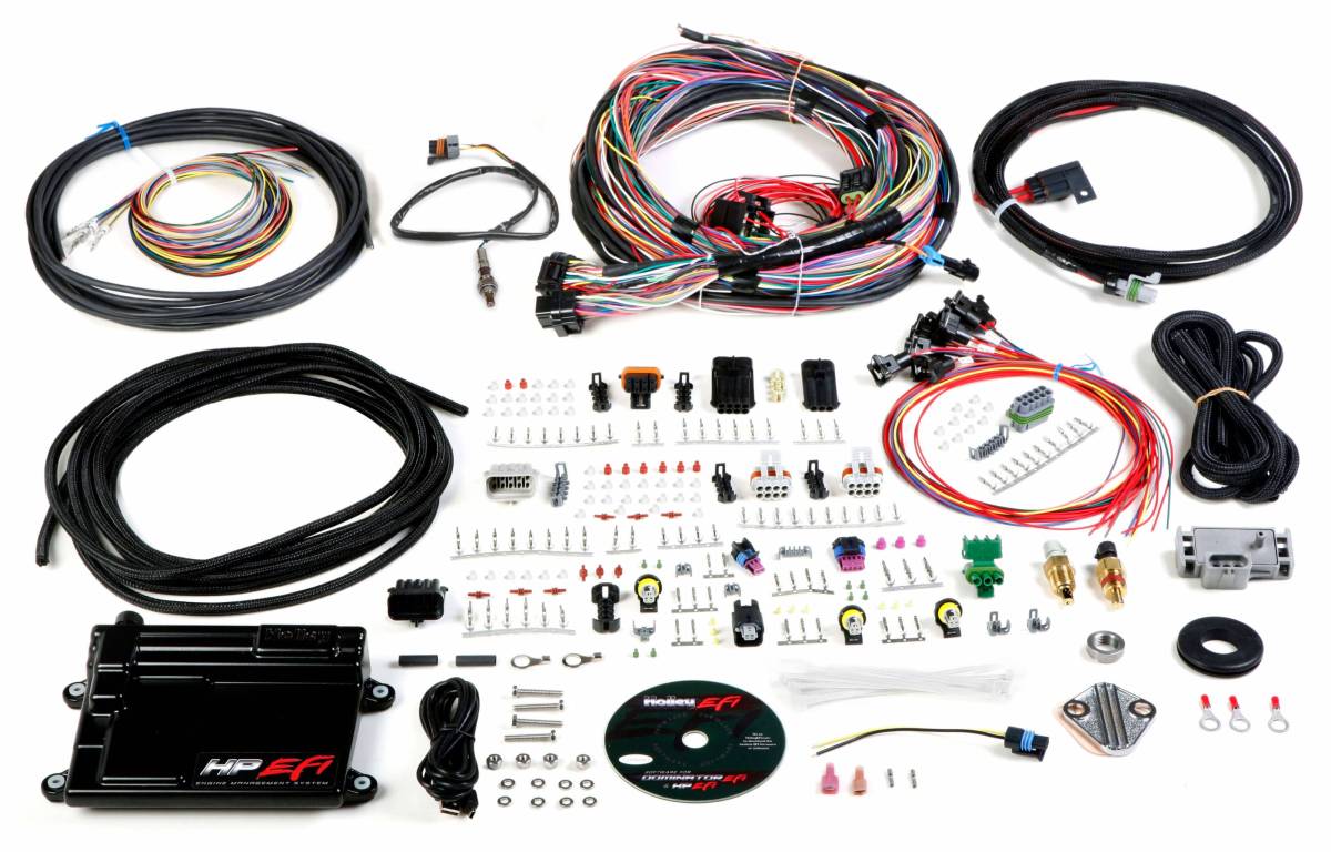 Holley - Holley HP EFI ECU and Harness Kit Unterminated Harness with EV1 Connectors - NTK O2 Sensor - Image 1
