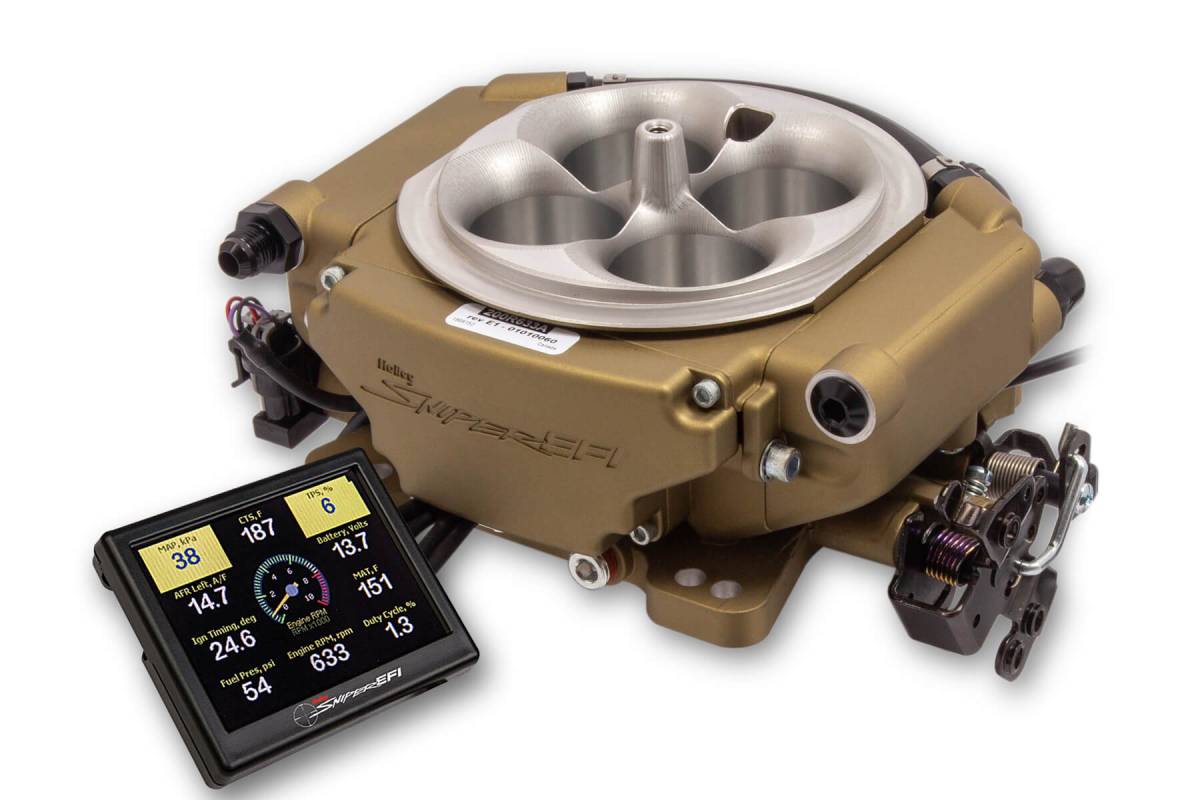 Holley - Holley Sniper EFI XFlow 900CFM 4BBL TBI Kits For 1375HP Forced Induction - Classic Gold - Image 1