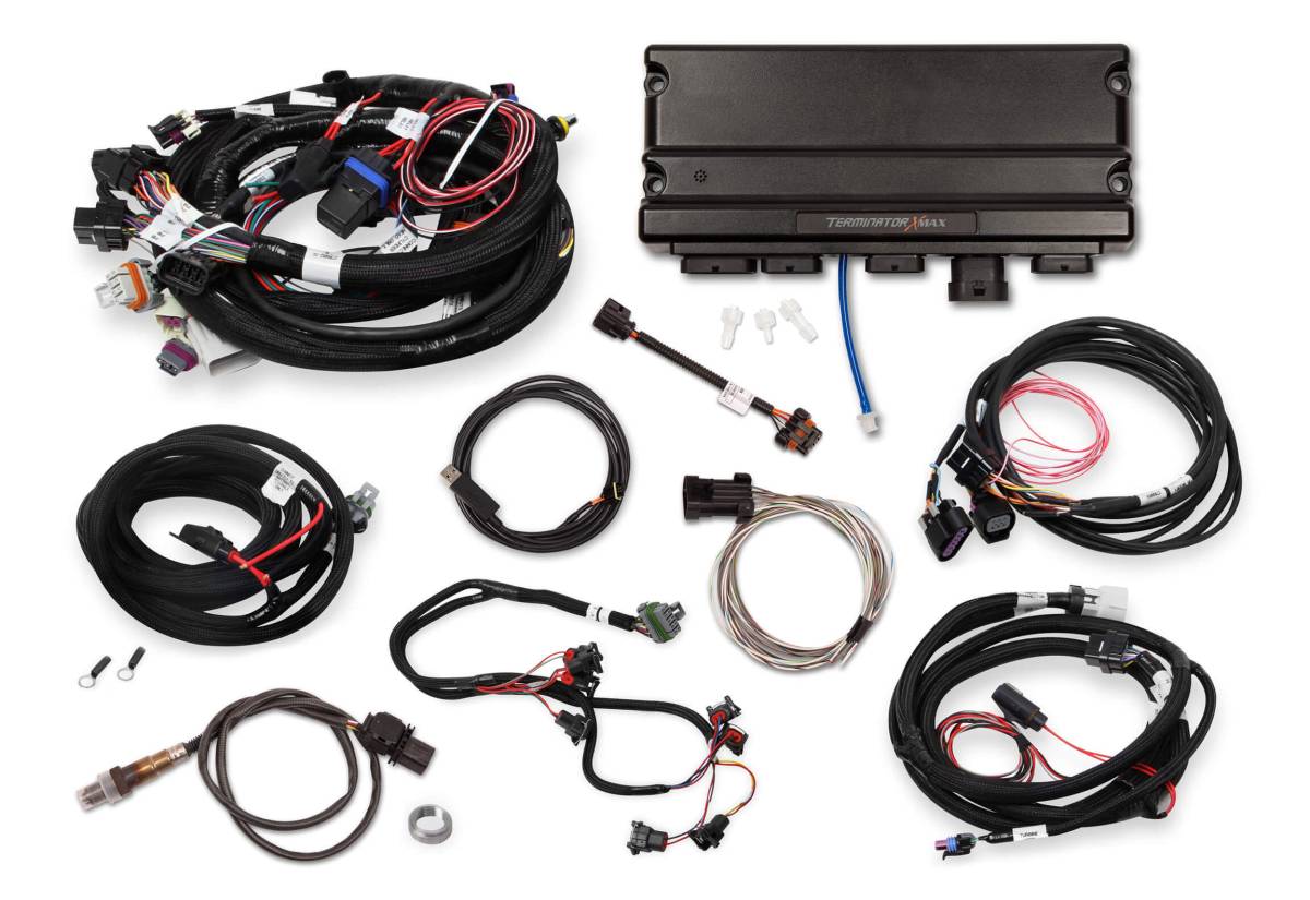 Holley - Holley Terminator X Max MPFI Controller Kit for LS1 LS6 24X Engines with EV1, DBW Throttle Body & 4L60E 4L80E Transmission Control - No Handheld - Image 1
