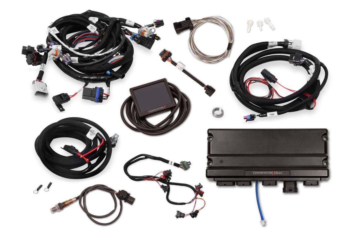 Holley - Holley Terminator X Max LS MPFI Controller Kit for GM Truck and LS2 LS3 58X 4X Cam EV1 with Transmission Control - Image 1