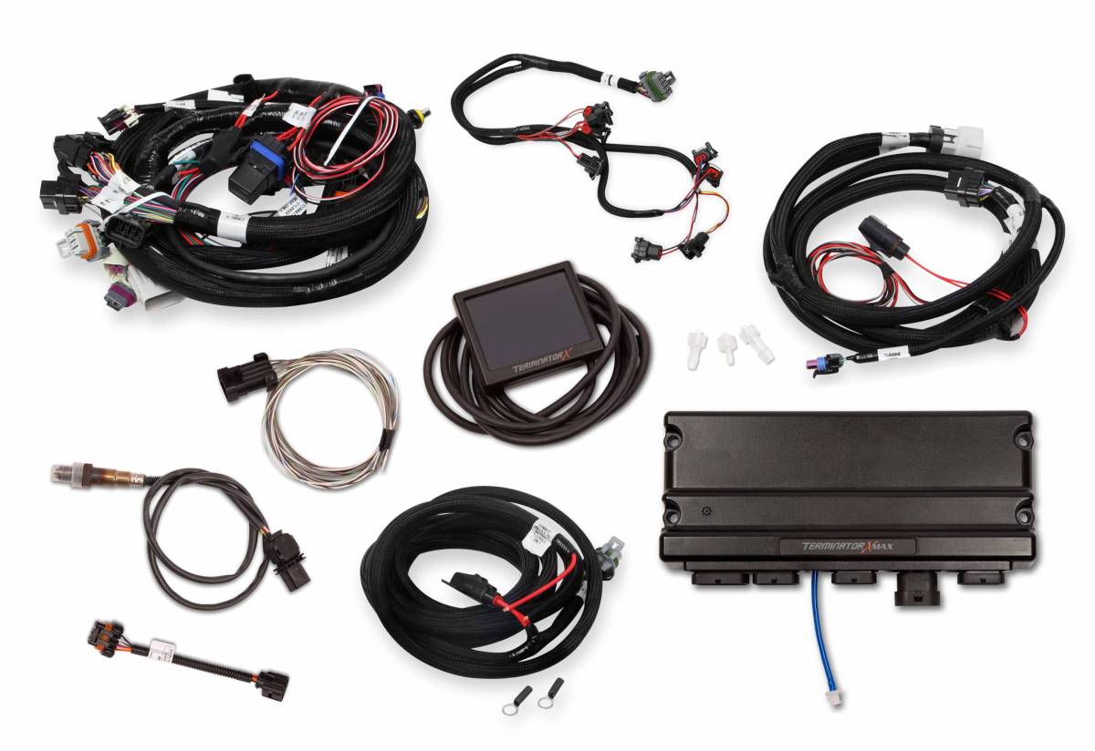 Holley - Holley Terminator X Max LS MPFI Controller Kit for LS1 LS6 24x Crank Reluctor with Transmission Control - Image 1