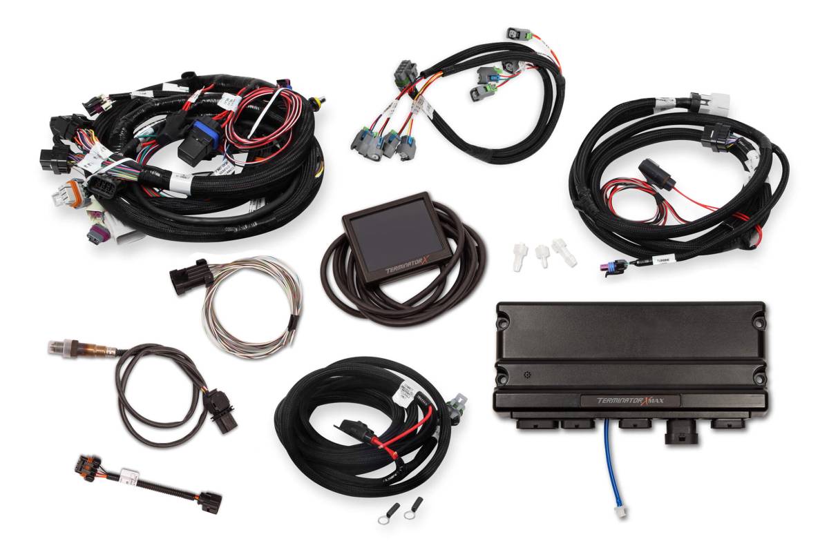 Holley - Holley Terminator X Max LS MPFI Controller Kit for GM Truck and LS2 LS3 24X 1X Cam with Transmission Control - Image 1