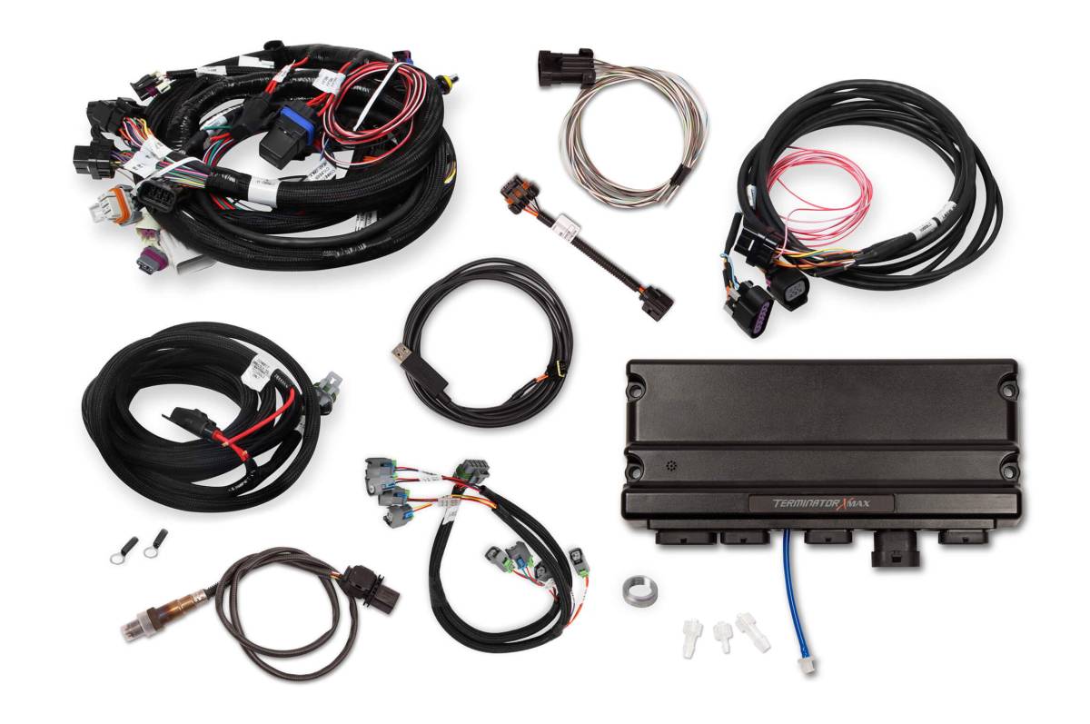 Holley - Holley Terminator X Max MPFI Controller Kit For LS1 LS6 Engines 24x Crank 1x Cam with DBW - No Handheld - Image 1