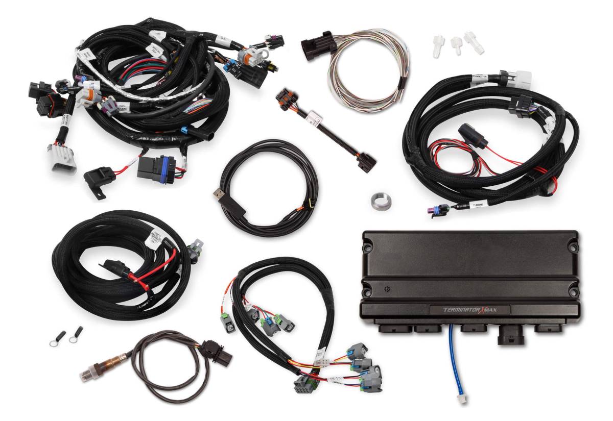 Holley - Holley Terminator X Max LS MPFI Controller Kit for GM Truck and LS2 LS3 58X 4X Cam EV6 with Transmission Control - No Handheld - Image 1