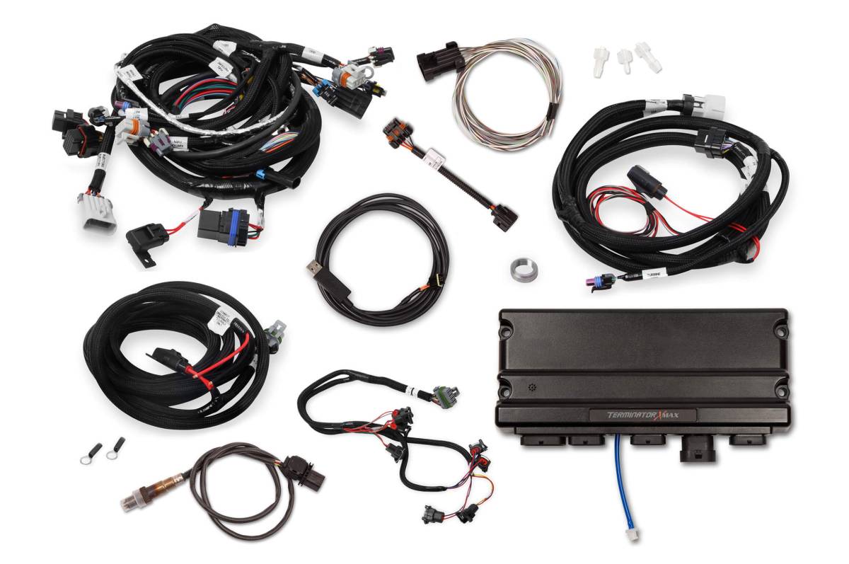 Holley - Holley Terminator X Max LS MPFI Controller Kit for GM Truck and LS2 LS3 58X 4X Cam EV1 with Transmission Control - No Handheld - Image 1