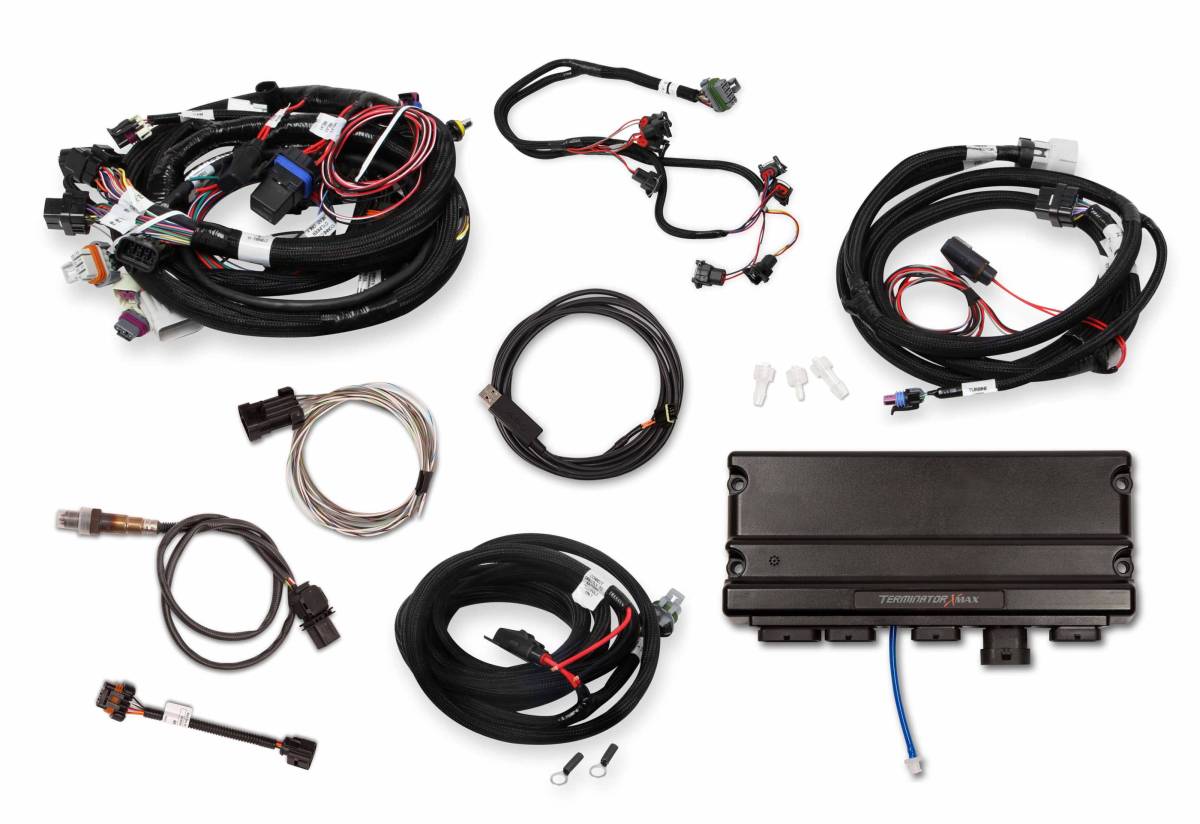 Holley - Holley Terminator X Max LS MPFI Controller Kit for LS1 LS6 24x Crank Reluctor with Transmission Control - No Handheld - Image 1