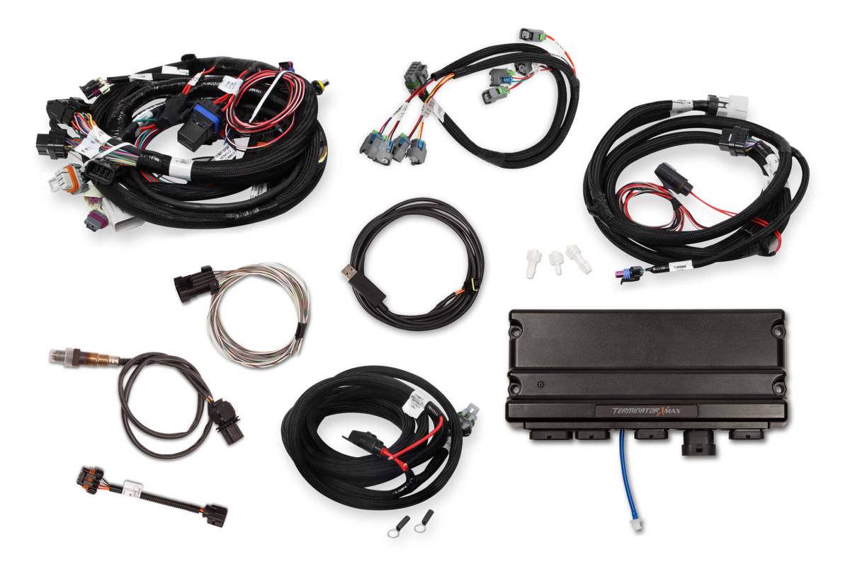 Holley - Holley Terminator X Max LS MPFI Controller Kit for GM Truck and LS2 LS3 24X 1X Cam with Transmission Control - No Handheld - Image 1