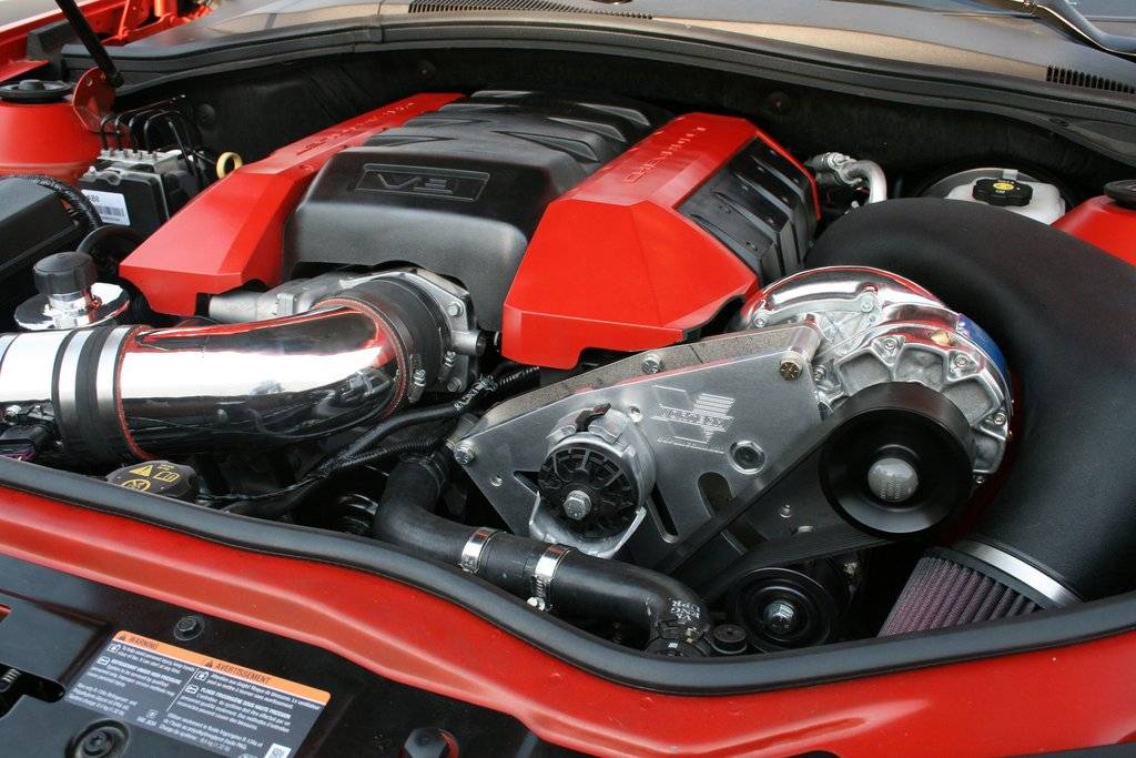 Vortech Superchargers - Chevrolet Camaro SS LS3 L99 2010-2011 6.2L Vortech Supercharger - Polished V-3 Si Complete Kit - Image 1