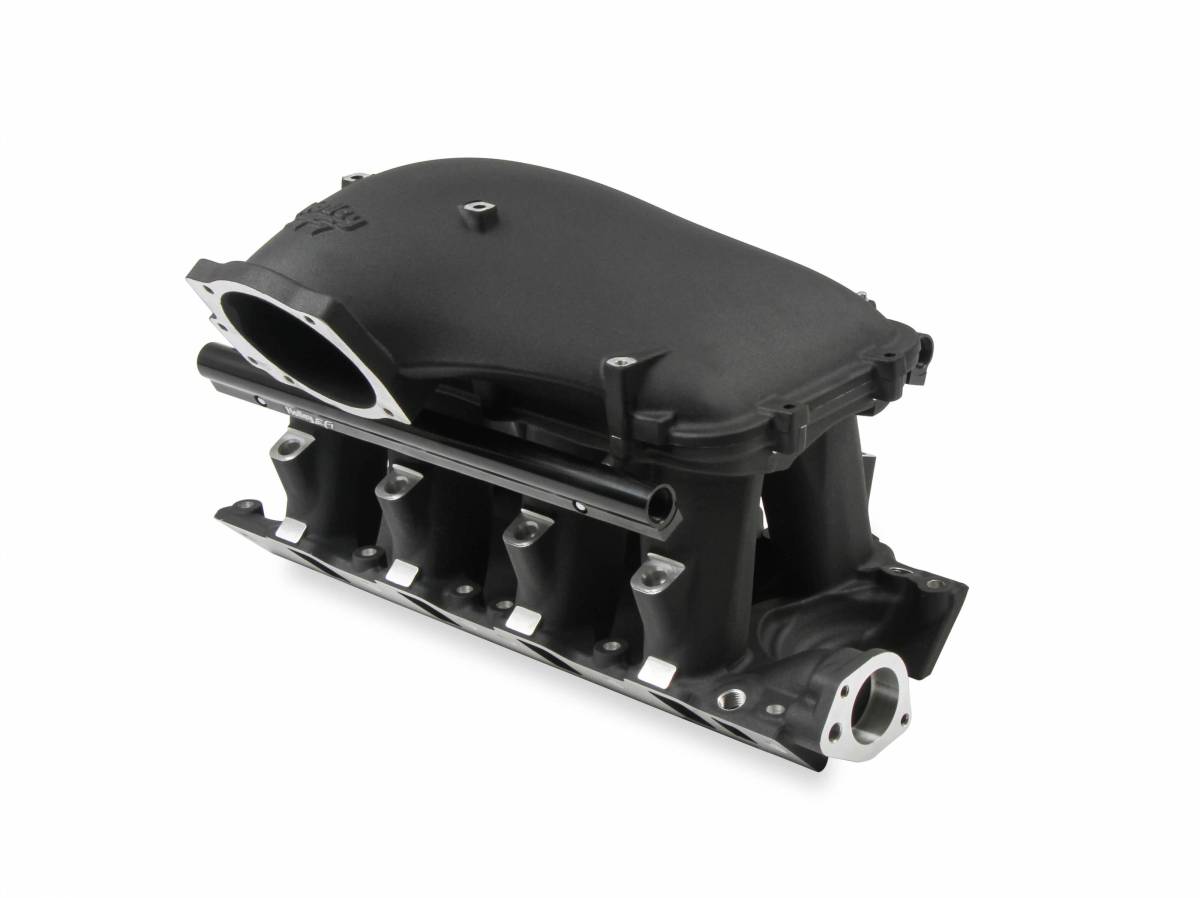 Holley - Holley EFI 8.2" Ford SBF Hi-Ram Manifold with Side Mount Top 105mm Throttle Bore - Black - Image 1