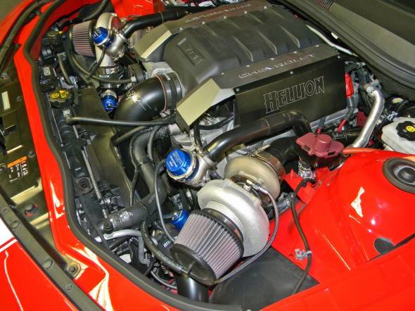 Hellion Turbo - Chevy Camaro SS 2010-2015 LS3 Hellion Eliminator Twin 6266 CEA Turbo Intercooled Tuner Kit - Image 1