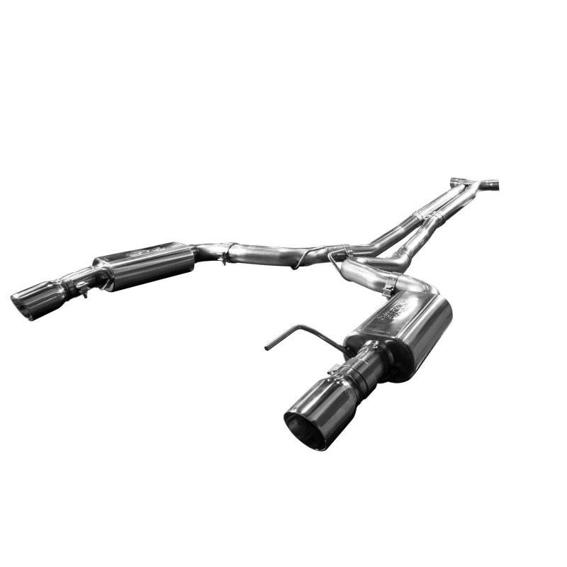 Kooks Headers - Mustang GT 2015-2017 Catted X-Pipe Connection Back Exhaust With Dual SS Tips - Image 1