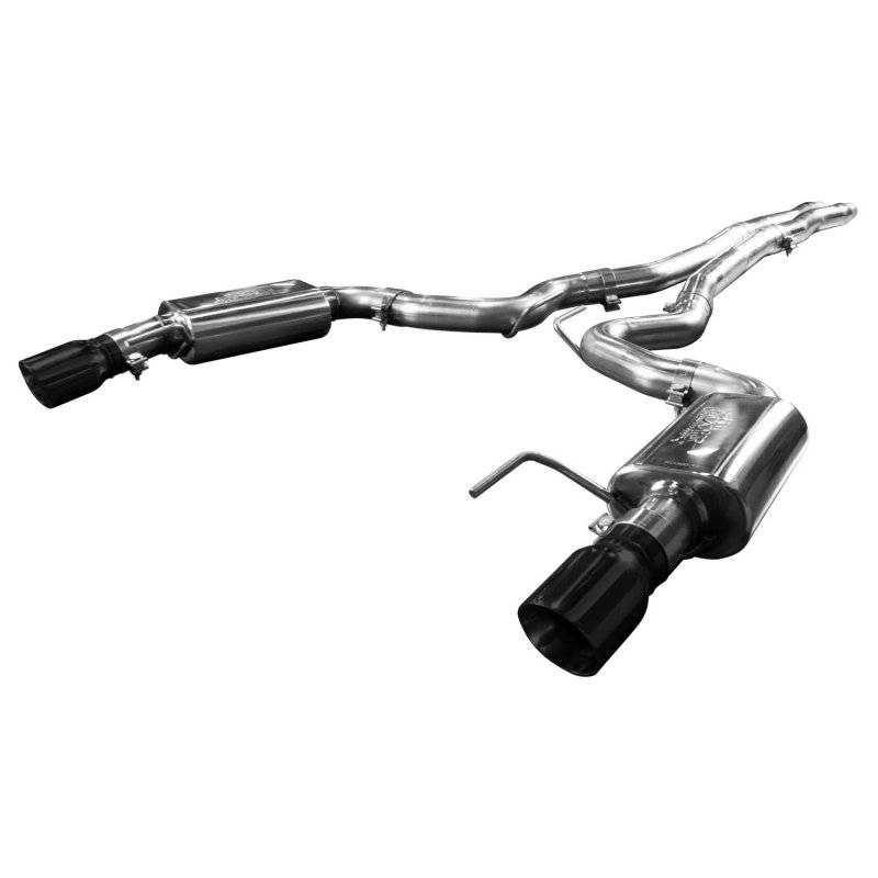 Kooks Headers - Mustang GT 5.0L 2015-2017 Cat Back X-Pipe Exhaust With Dual Black Tips 3" - Image 1