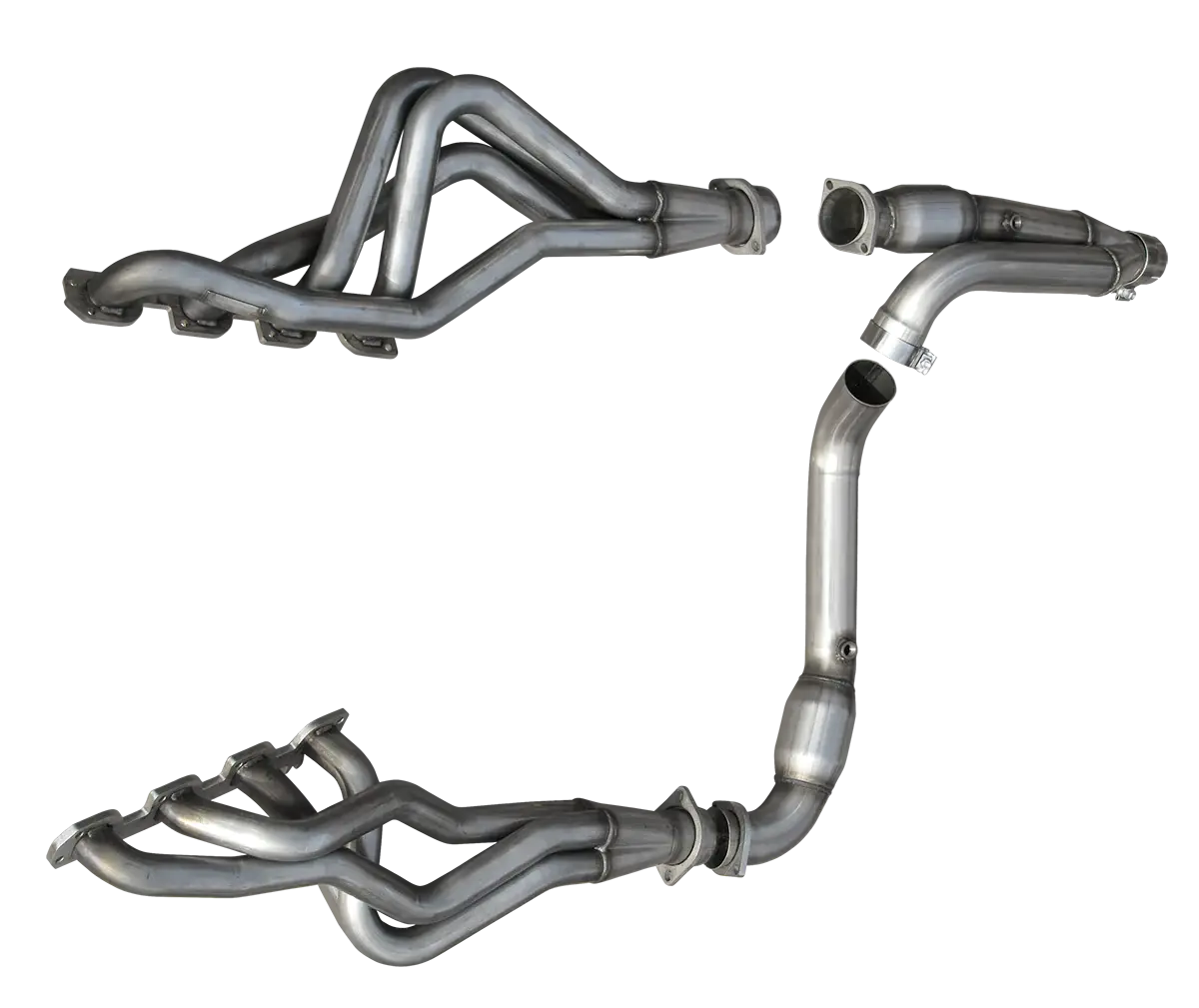 American Racing Headers - ARH Dodge Ram 1500 2013-2018 1-3/4" x 3" Long Tube Headers & Full Catted Connection Pipes With Stainless Steel Dual Tips (8-Speed) - Image 1