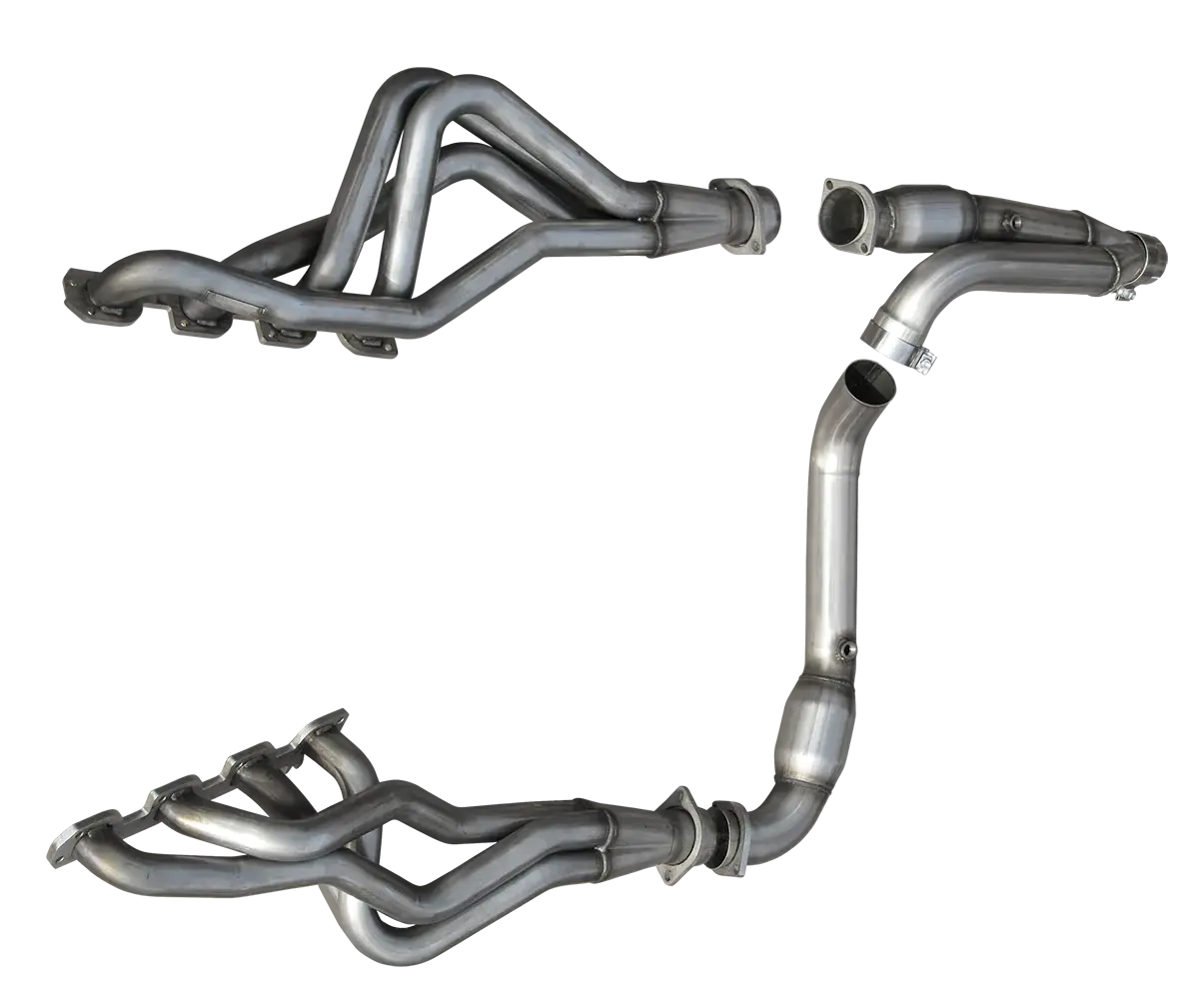 American Racing Headers - ARH Dodge Ram 1500 2006-2008 1-3/4" x 3" Long Tube Headers & Full Catted Connection Pipes With Stainless Steel Exhaust Tips (Square-Port) - Image 1