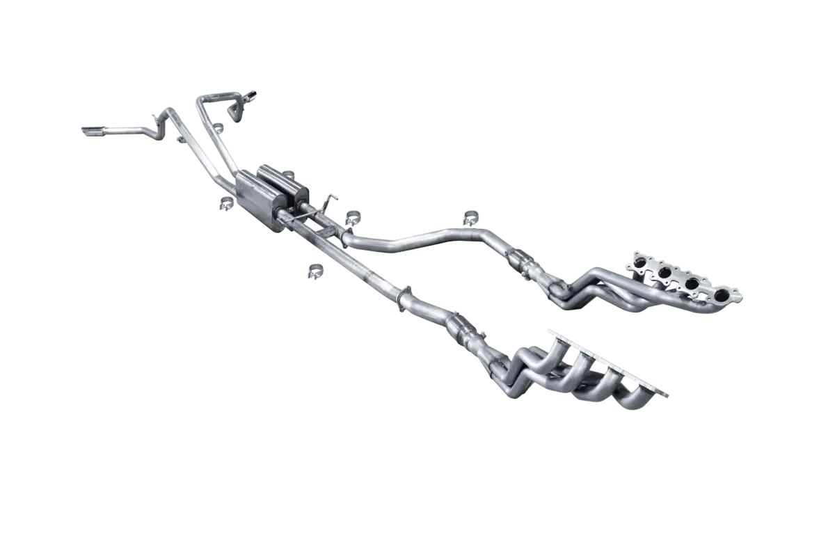 American Racing Headers - ARH Toyota Tundra 2007+ 1-3/4" x 3" Long Tube Headers & Catted Connection Pipes With Stainless Steel Dual Tips - Image 1
