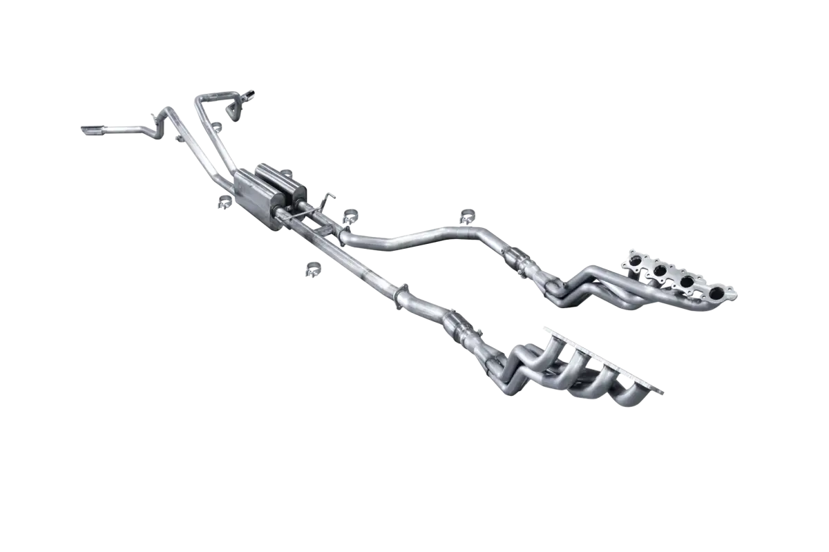 American Racing Headers - ARH Toyota Tundra 2007+ 1-7/8" x 3" Long Tube Headers & Catted Connection Pipes With Stainless Steel Dual Tips - Image 1