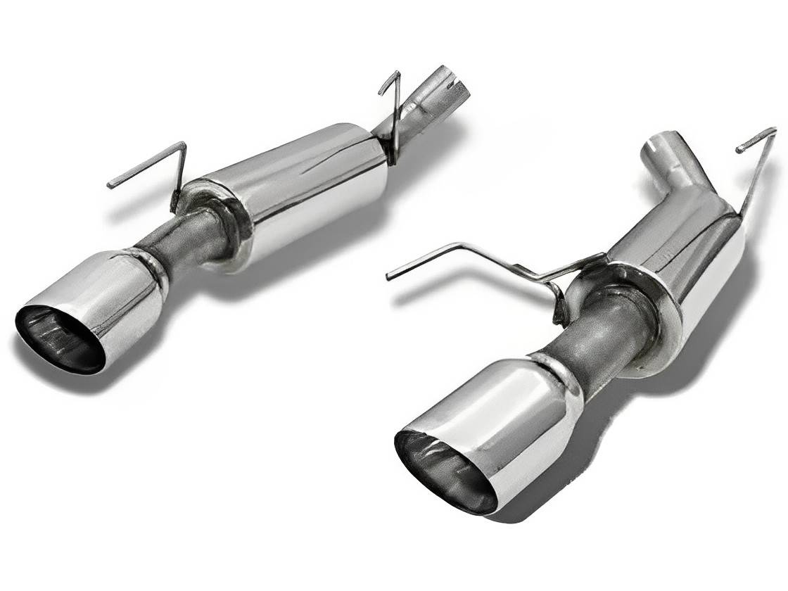 Bassani - Bassani Ford Mustang 2011-14 V6 3.7L 2-1/2" Axleback Exhaust With Dual Stainless Steel Tips - Image 1