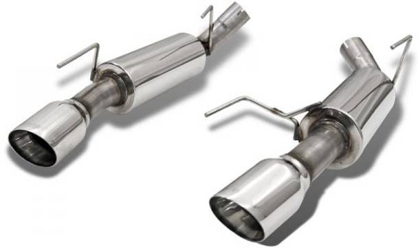 Bassani - Bassani Ford Mustang 2010 4.6L 3V 2-1/2" Axle Back With Dual Stainless Steel Tips - Image 1