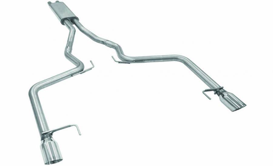 Bassani - Bassani Ford Mustang 2015-2016 5.0L 2-1/2" Cat Back With Dual Stainless Steel Tips - Image 1