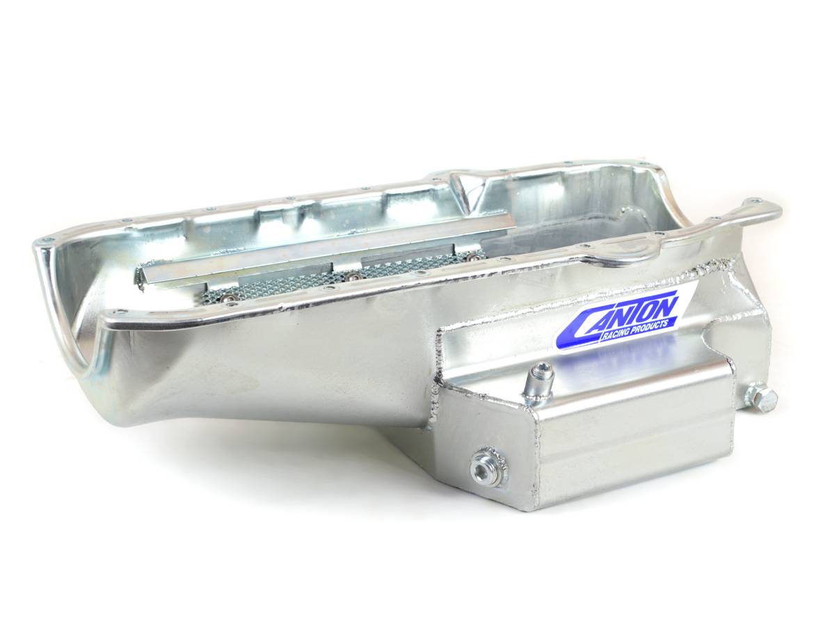 Canton Racing Products - 1980-1985 Small Block Chevy Shallow Circle Track 12" Long Sump Canton Race Oil Pan - Image 1