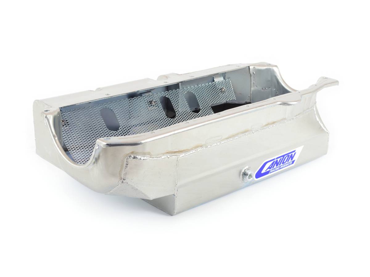 Canton Racing Products - 1985-Earlier SBC Shallow Open Chassis Pro Wet Sump Canton Race Oil Pan - Image 1
