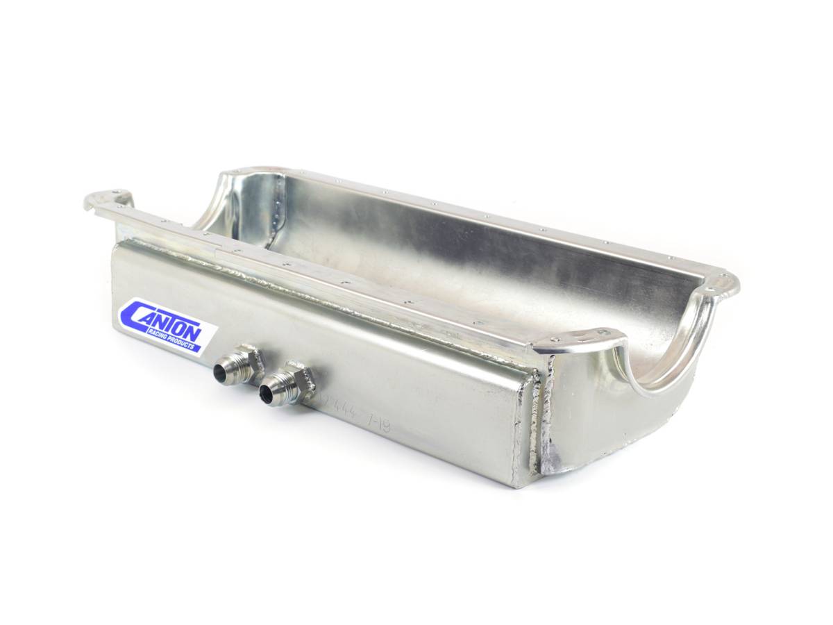 Canton Racing Products - Ford 289-302 Shallow Dry Sump Right Side Pickup Exits Canton Race Oil Pan - Image 1