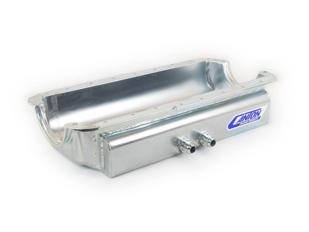 Canton Racing Products - Ford 289-302 Shallow Dry Sump Left Side Pickup Exits Canton Race Oil Pan - Image 1