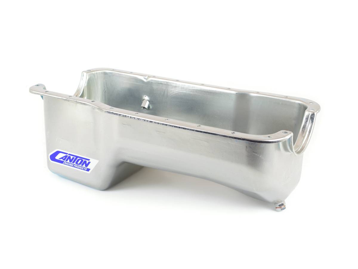 Canton Racing Products - Ford Stock Eliminator 351W Block Rear Sump Drag Race Oil Pan - Silver - Image 1