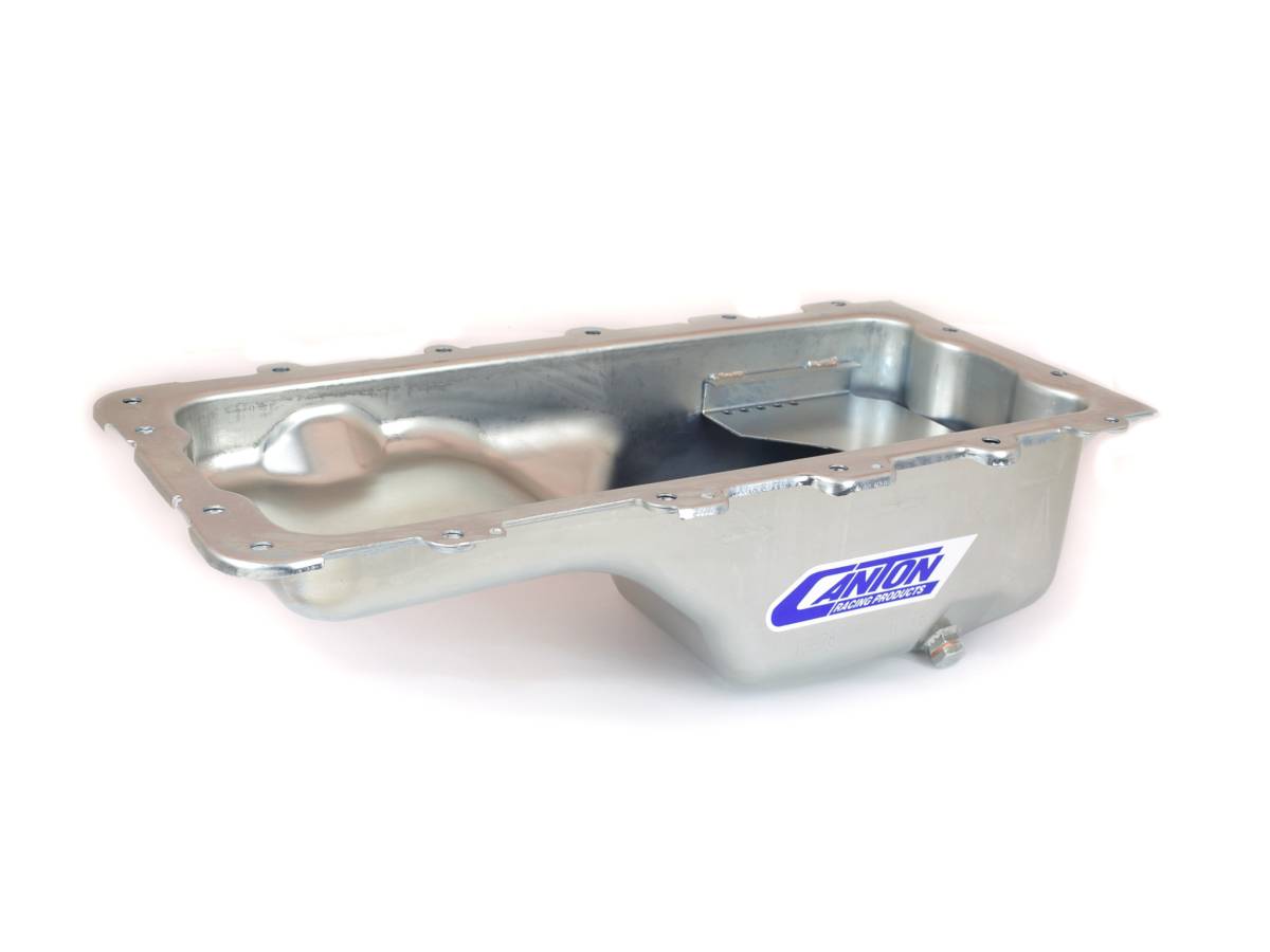 Canton Racing Products - Ford 4.6L/5.4L Stock Eliminator Rear Sump Drag & Road Canton Race Oil Pan - Black - Image 1