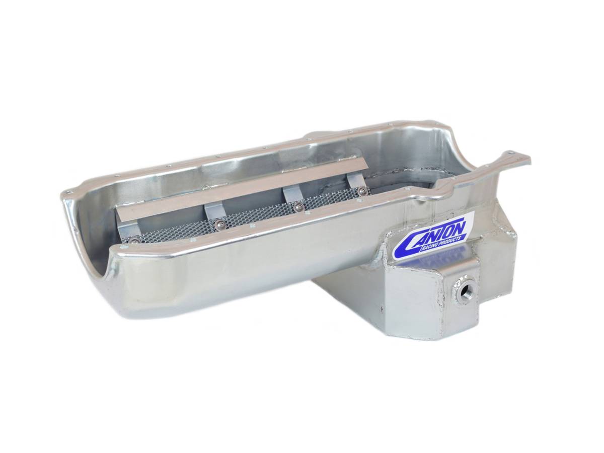 Canton Racing Products - Chevy Pre-1980 SBC Canton Oil Pan - Silver - Image 1