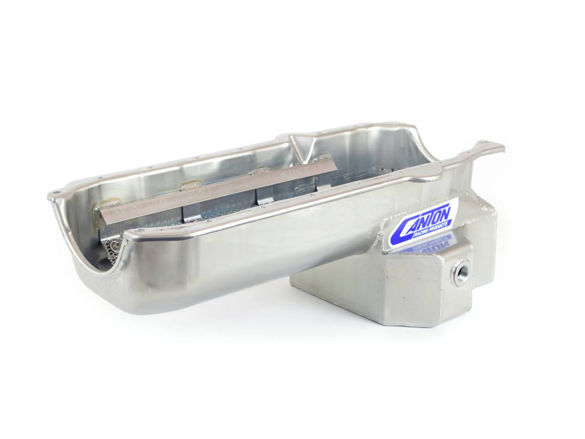 Canton Racing Products - Chevy 1980-1985 SBC Canton Oil Pan - Silver - Image 1