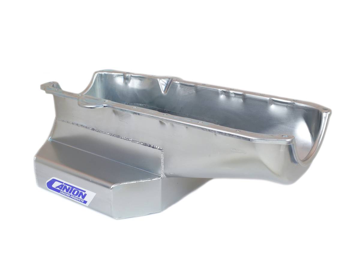 Canton Racing Products - Chevy Pre-1980 SBC Road Race Canton Oil Pan - Silver - Image 1