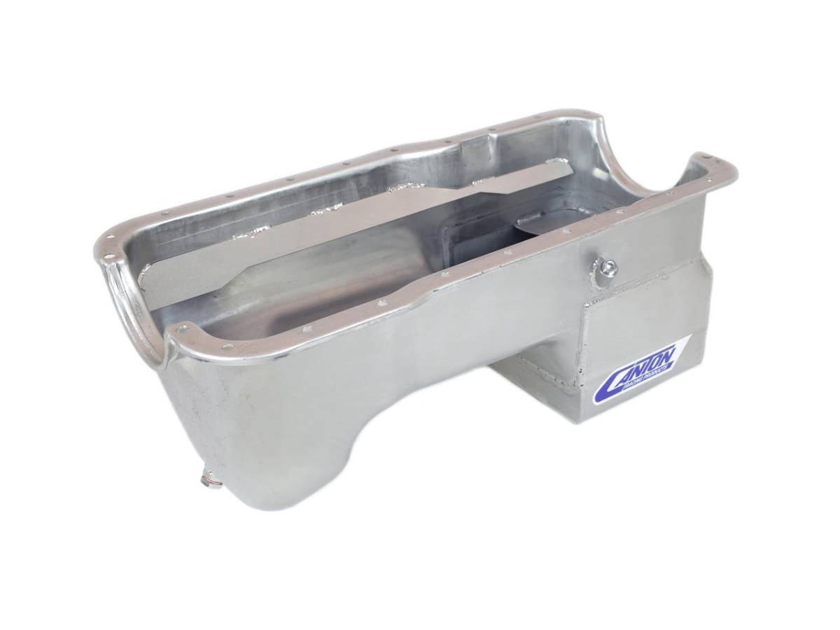 Canton Racing Products - Ford Mustang 351W Canton 7 Quart Rear Sump Oil Pan - Black - Image 1