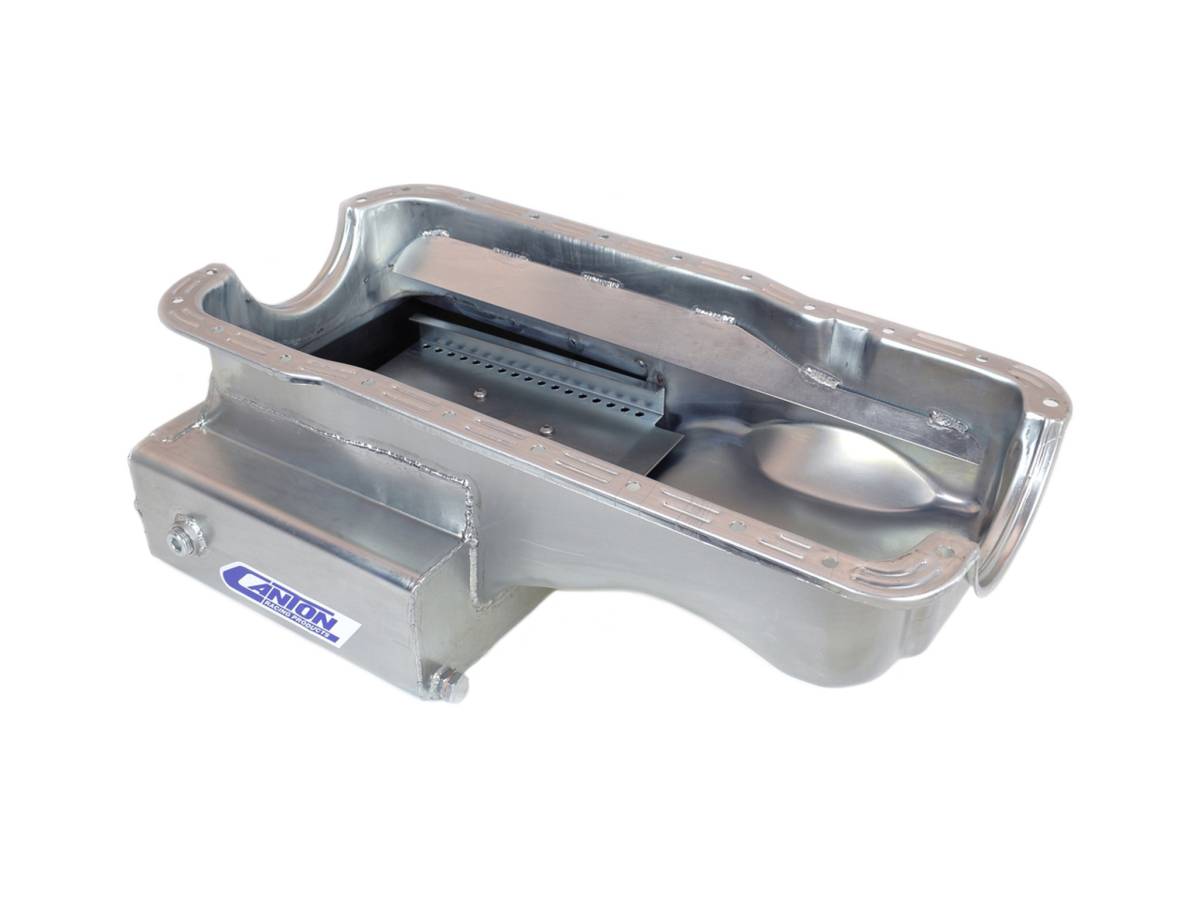 Canton Racing Products - Ford 351W Road Race Front Sump Oil Pan - Canton - Silver - Image 1