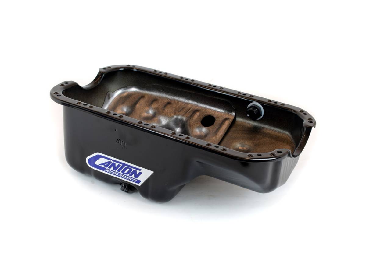 Canton Racing Products - 15-958 D-Series Honda Stock Appearing Oil Pan - Powdercoated Black - Image 1